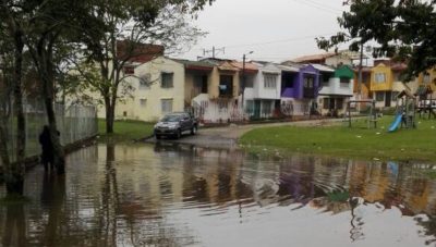 Fuerte aguacero causo daños en La Ceja