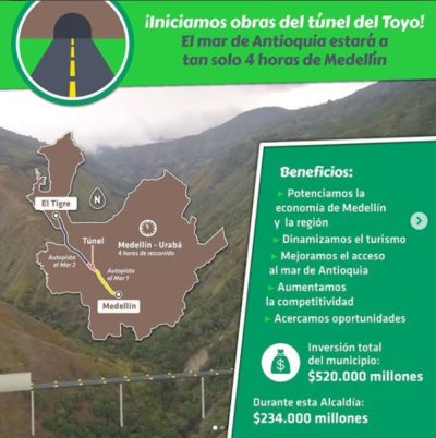 Inician obras Túnel del Toyo