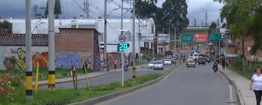 Rionegro implementa medidores de velocidad