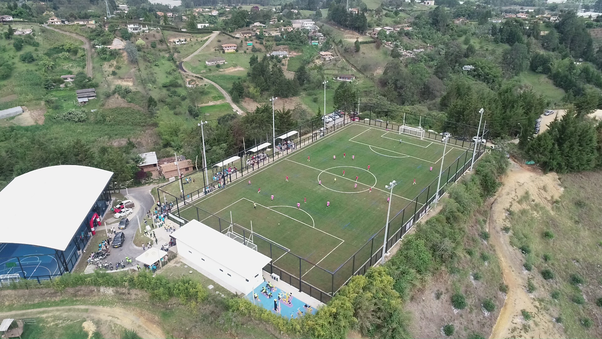 El Corregimiento Norte de Rionegro tiene nueva unidad deportiva.