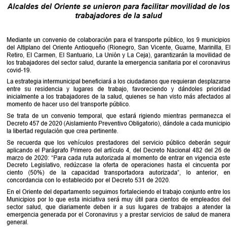 Convenio sector salud